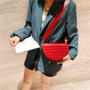 Fashion Women Crossbody Shoulder Bag Crocodile Leather Retro Handbag (Red) A