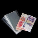 100PCS Professional Banknote Sleeves Paper Money Holder Supply Collection B R5E6