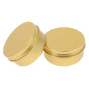 40 Packs Mini Round Tin Jars Screw Top Cosmetic Container Travel Tins Box