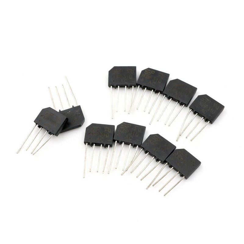 10Pcs 3A 1000V KBP310 Replace RS310 SEP Bridge Rectifier A Nw