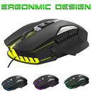 USB Wired Gaming Mouse RGB 4800 DPI Adjustable Optical Mouse for Computer PC
