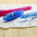 14pcs Magic LED Lights Invisible Pens Amusing UV Flashlight Drawing Writing Pen