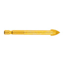 5pcs Hex Shank 10mm Tip Glass Tiles Cutting Thread Drill Bits Slotted Point