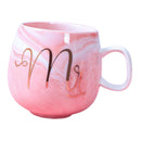 Large Ceramic Coffee Mugs Large Handle for Men Women  U0213 pink