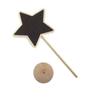 10 x Mini Star Wood Chalkboard Blackboard Message Table Number Wedding Decor