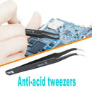Stainless Steel Precision Tweezers for Clamping Circuit Board Components