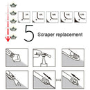 5Pcs Silicone Removal Scraper Caulking Tool Kit Sealant Finishing Caulking Set #