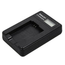 NP-FW50 Battery Charger LCD USB Input For Sony A6300 A6000 A5000 A300 Alpha A7