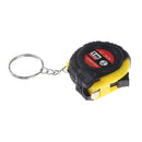 Mini Tape Measure With Key Chain Plastic Portable 1m Retractable Ruler M&O