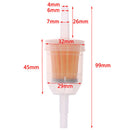 10pcs Universal Inline Gas/Fuel Filter 6MM-8MM 1/4" For Lawn Mower Motorcy JR