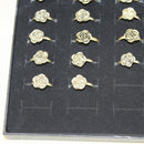 Velvet Jewelry Ring Display Organizer Case Tray Holder Earring Storage BoxB Gw