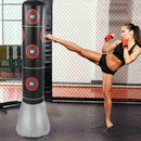 Inflatable Punching Bag Tumbler Sandbag Fitness Strength Training Boxing-Wo O2J3