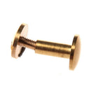 10x Arc Solid Brass Button Stud Screw Nail Screw back Leather Rivet Belt 10