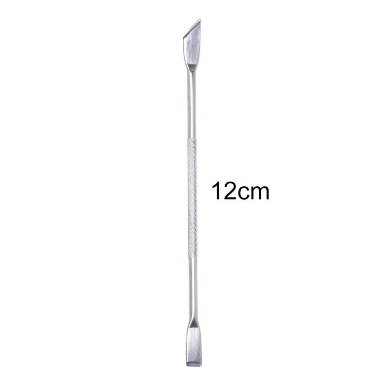 Nail Cuticle Remover Skin Cleaner Stainless Doubl Sided Spoon Pusher Art Tool Gw