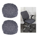 2x Spandex Polyester Stretch Wedding Stool Chair Seat Covers Slipcovers