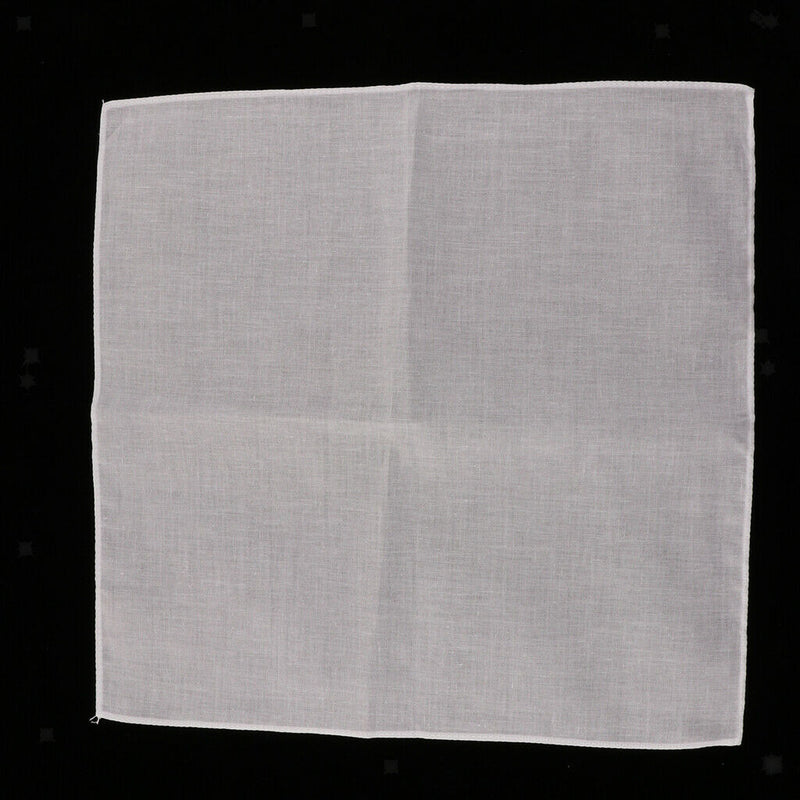 10Pcs Washable Solid Cotton Women Men's Handkerchiefs Pocket Square Hanky