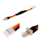 10pcs/kit 3 PIN PC Fan Speed Noise Reduce Extension Resistor Cable 12cm/4.7" A