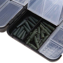 Carp Fishing Tackle Box Lead Clips Hooks Swivels Baiting Needles Terminal R