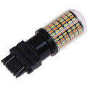 2Pcs 3157 4157NA LED Switchback DUAL White Amber Signal Parking LED BulbsFT