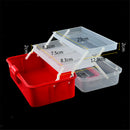 Transparent Nail Polish Organizer, Empty Storage Box for Storing Pills,