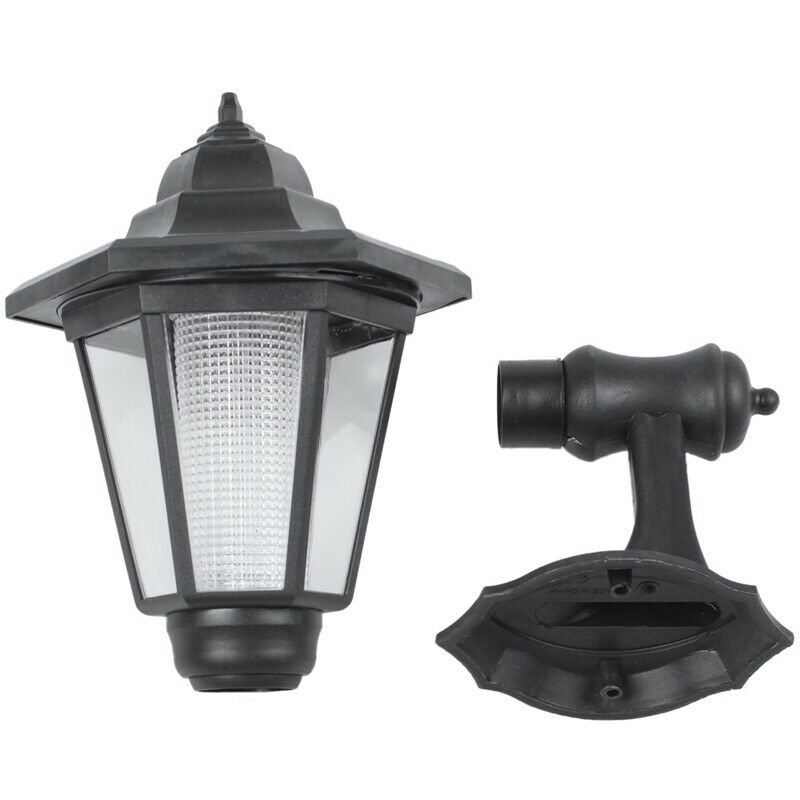 LED solar  wall lanterns wall light lamp outdoor garden fence door G2P2