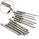 11Pcs 75Mm Magnetic S2 Steel Screwdriver Bits Hex Torx Head T6/T7/T8/T9/T10