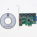 4 Ports PCI-E USB 3.0 Express Card, Mini PCI Express 3.0 Hub Controller Adapter