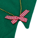Christmas Tree Shape Wine Bottle Cover Home Party Decoration with Mini Bow