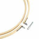 10 Pieces 3 Sizes Embroidery Hoop Set Bamboo Circle Cross Stitch Hoop Ring  C8K6
