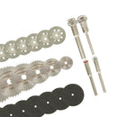 32 Pcs 22-50mm HSS Circular Saw Blade Cutting Discs Set & Mandrel for Drill