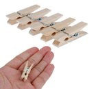 100PCS Clothes Photo Paper Peg Natural Wooden  Mini Clothespin Home Craft laps