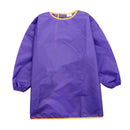 Children Kids Long Sleeve Apron Drawing Painting Waterproof Smock Purple M