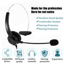 Cell Phone Headset with Microphone, Monaural Mobile Phone Laptop Headphones with