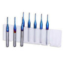 10Pcs 3.175 Shank Blue Coated Cnc End Mills Carbide Milling Cutter Cnc Rout Q2E7