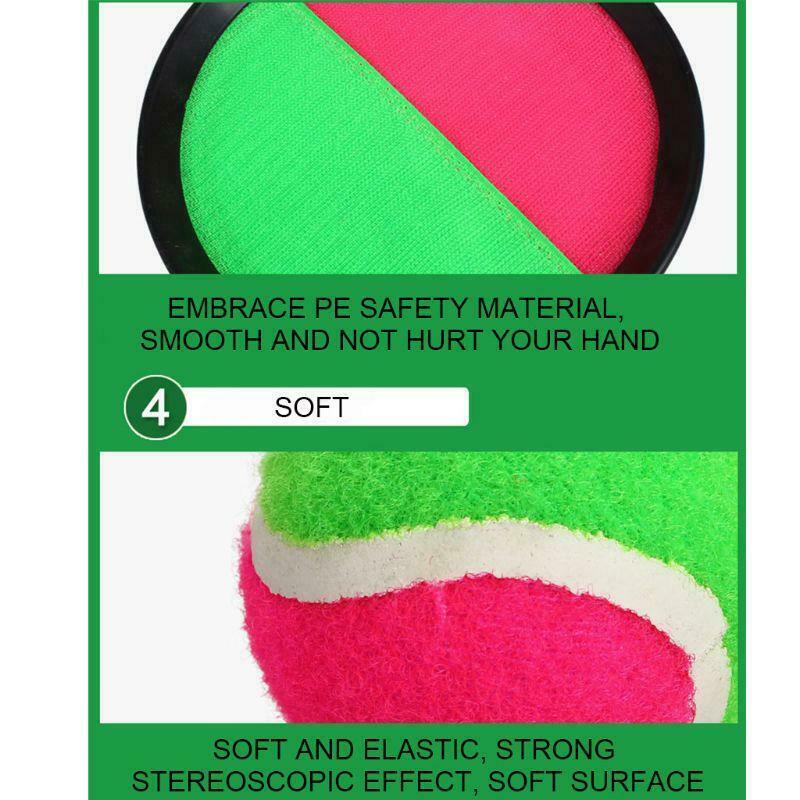 Paddle Toss and Catch Ball Game Set for Kid Self Stick Throw Catch Bat Ball Game