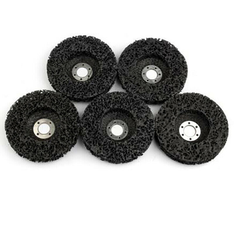 5Pcs Abrasive Tools 115Mm Strip Wheels Paint Rust Removal Clean Angle Grind W4L4