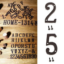 2x Iron Metal Door Number Sign Plaque Apartment Street Address Plaque 2 5