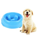 Interactive Dog Slow Feeder Anti-gulping Bowl Non Slip Food Maze--Blue