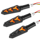 2Pcs Motorcycle LED turn signal lamp sequential flowing indicator light am JC,a