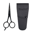 Black Facial Hair Scissors Stainless Steel Ears & Nose Eyebrow Moustache Scissor
