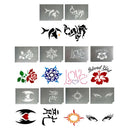 10pcs DIY Reusable Body Face Paint Stencils Template for Dress Party Make Up