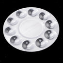 Professional Round Aluminium Paint Platte Tray 10 Wells Artist Art Palette Best