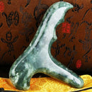 Natural Jade Stone Trigger Point Handheld Foot Massager Therapy Pain Relief Tool