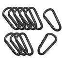 10pcs Aluminum D Carabiner Clip Clasp Keyring Karabiner Water Bottle Clip
