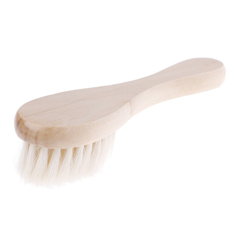 Eco-Friendly Comfortable Baby Goat Hair Brush and Comb Set for Newborn Tod JR