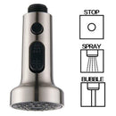 3 Function Kitchen Faucet Spray Head Replacement Part - Pull Out Settings Shower