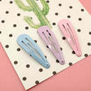 Girls Mini Metal Princess Side Hair Clip Candy Color