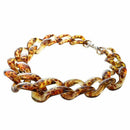 big plastic Chain Necklace Fashion jewelry Leopard Print