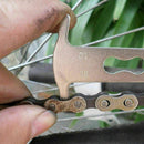 Bike Bicycle Chain Checker Measurement Ruler Chain Ch Tape Tool Y2E5 Replac A7F4