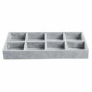 8 Grid Velvet Jewelry Ring Earrings Display Box Tray Holder Storage Showcas U7F9